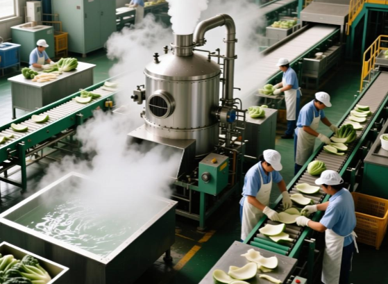 ​果蔬加工厂——漂烫与去皮-蒸汽发生器案例